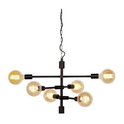 its about RoMi Hanglamp 'Nashville' 6-lamps, kleur Zwart