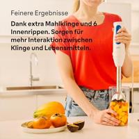 Staafmixer - BRAUN - MultiQuick MQ30001M - 900 W - 2 snelheden - Wit/Blauw - thumbnail