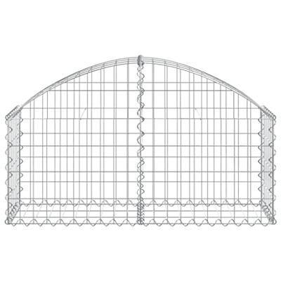 Schanskorf gewelfd 100x30x40/60 cm gegalvaniseerd ijzer