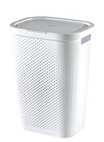 Curver infinity wasbox dots 60 liter wit - thumbnail