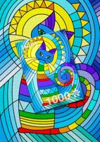 Ornamental Cat Puzzel 1000 Stukjes - thumbnail