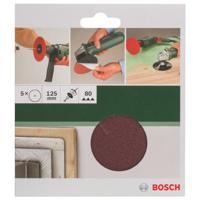 Bosch Accessoires 5-delige schuurbladset voor boormachine Ø125mm | G80 | Rw | Ongeperf | Span - 2609256B50 - thumbnail