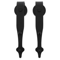 Intersteel Set van 2 hangrollen Classic 29cm - mat zwart - thumbnail