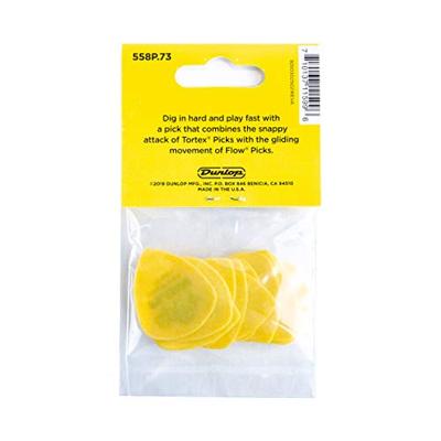 Dunlop Tortex Flow Pick 0.73mm plectrumset (12 stuks)