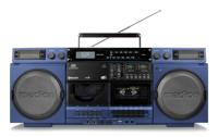 MEDION P66538 Cassetterecorder (retro boombox met cd-speler, jaren 80, groot, USB, SD, cd, cassette MC, DAB+ radio telescopische antenne, Bluetooth, cassettedeck, opnamefunctie, werkt op batterijen) - thumbnail