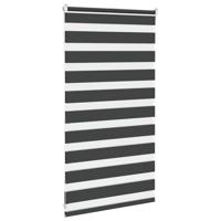 VidaXL Zebra rolgordijn 85x100 cm stofbreedte 80,9 cm zwart - thumbnail