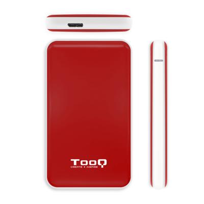 Externe Doos TooQ TQE-2528R 2,5" SATA USB 3.1 Rood