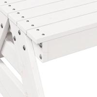 Picknicktafel voor kinderen 88x97x52 cm massief grenenhout wit - thumbnail