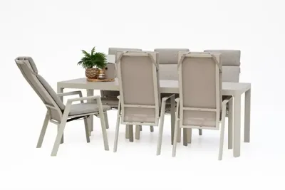 Trestino diningset gironde 220 frazer latte