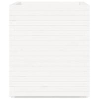 Plantenbak 60x60x72,5 cm massief grenenhout wit - thumbnail