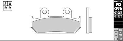 GALFER remblokken "fd096" brake pad fd096 g1054 organic