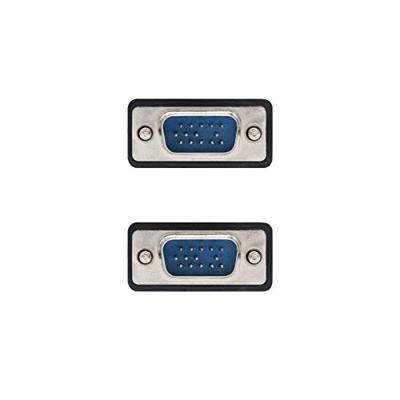 NanoCable 10.15.0110 SVGA-kabel met ferriet, voor monitor, projector en pc, HDB15/M-HDB15/M, zwart, 10 m