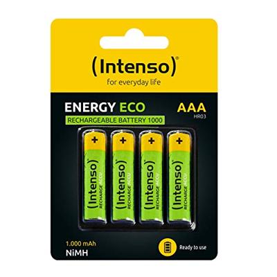 Intenso Energy Eco oplaadbare NiMH-batterij 1000mAh HR03 AAA 4-delige blister