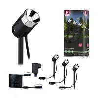 Paulmann Pike 94242 Verlichtingssysteem Plug&Shine LED-tuinspot startset Set van 3 stuks LED 10.5 W Warmwit Antraciet - thumbnail