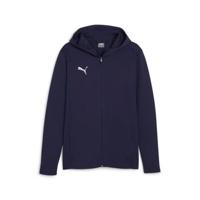 PUMA teamFINAL Casuals Trainingsjack Donkerblauw Zilver - thumbnail