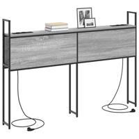 Bergend Hoofdeinde met Oplaadstation Grijs sonoma 135 cm - thumbnail