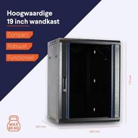 DSI 15U wandkast met glazen deur - DS6615 server rack - thumbnail