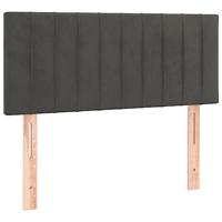 Hoofdbord LED 80x5x78/88 cm fluweel donkergrijs - thumbnail