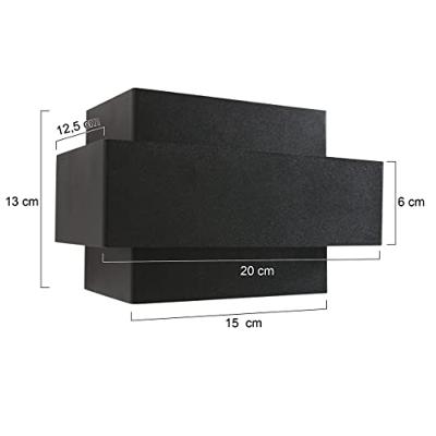 Steinhauer Zwarte wandspotMuro langwerpig - 3368ZW