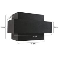 Steinhauer Zwarte wandspotMuro langwerpig - 3368ZW - thumbnail