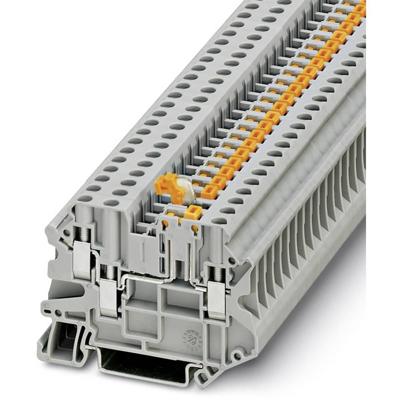 Phoenix Contact 3064014 Doorgangsserieklem 6.2 mm Schroeven Grijs 50 stuk(s)