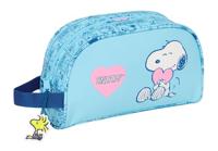 Reistasje Snoopy Love Licht Blauw 26 x 16 x 9 cm - thumbnail