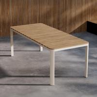 Nohr Tuintafel 'Anndria' 210 x 90cm, Aintwood, kleur Beige/Houtlook - thumbnail