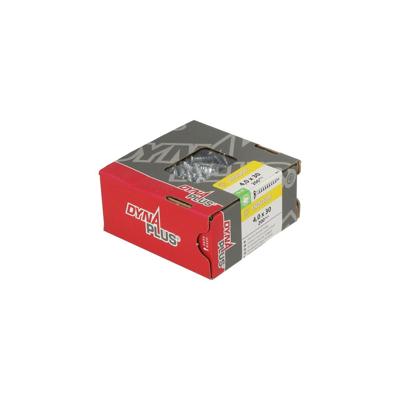 Dynaplus unischroef / spaanplaatschroef verzinkt platkop voldraad torx tx20 4.0x30 | 200 stuks - 0281.01.25201