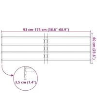 Raam Rooster Zwart 175 x 60 cm Gepoedercoat staal - thumbnail