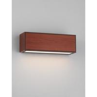 Lyora Solar wandlampBrown roestbruin met hout - 9030584 - thumbnail