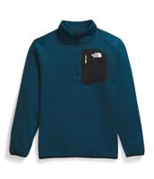 The North Face Crest 1/4 Zip Fleece Heren Midnight Petrol - TNF Black M - thumbnail