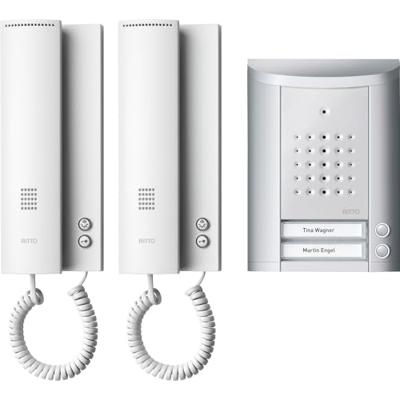 Ritto by Schneider Entravox Complete set voor Deurintercom Kabelgebonden Tweegezinswoning Zilver Ritto by Schneider Entravox Complete set voor Deurintercom Kabelgebonden Tweegezinswoning Zilver