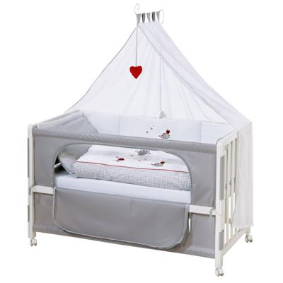 roba Babybed Room Bed 60 x 120 cm (Adam & uil, Wit)