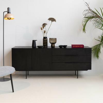 Zuiver TV-meubel 'Travis' Eikenhout, 180cm, kleur Zwart