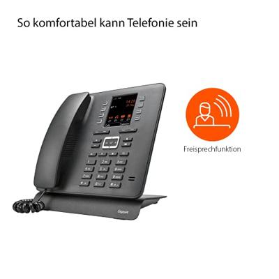 Gigaset Pro Maxwell C Vaste VoIP-telefoon Bluetooth, Handsfree, Headsetaansluiting, Optisch belsignaal, Nummerherhaling TFT Zwart