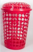Wasmand kunststof kleur rood , inhoud 75 liter - thumbnail