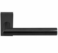 Formani | Deurkruk BASIC LBII-19Q32G op rechthoekig rozet | PVD Gunmetal - thumbnail