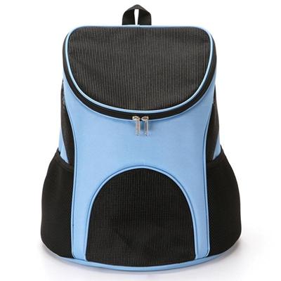 Portable opvouwbare nylon ademende pet carrier rugzak maat: 45 x 36 x 31cm (blauw)
