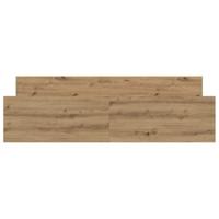 Bedframe zonder matras spaanplaat artisanaal eikenkleurig - thumbnail