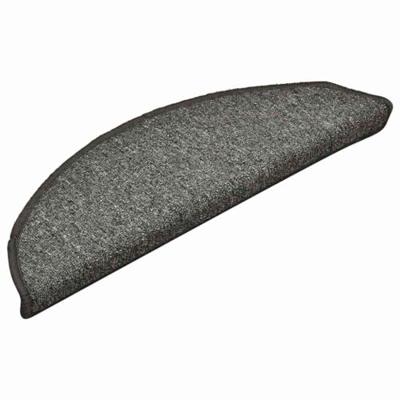 VidaXL Trapmatten 30 st 56x17x3 cm donkergrijs halfrond