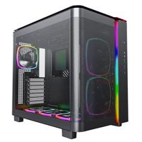 MONTECH KING 95 PRO Tempered Glass ARGB Midi-tower PC-behuizing Zwart - thumbnail