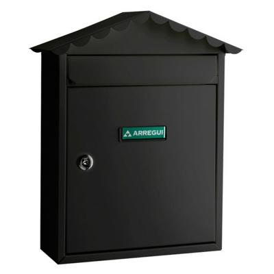 Brievenbus Arregui Zwart Staal 30 x 11 x 36 cm