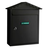 Brievenbus Arregui Zwart Staal 30 x 11 x 36 cm - thumbnail
