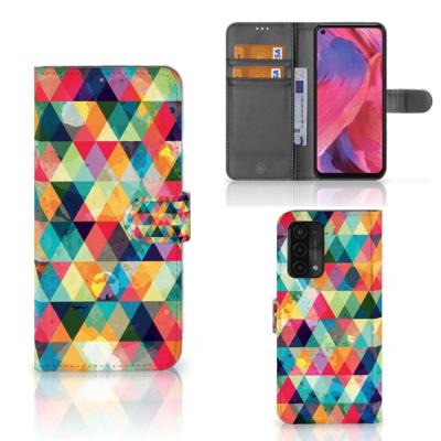 OPPO A54 5G | A74 5G | A93 5G | Telefoon Hoesje | Geruit