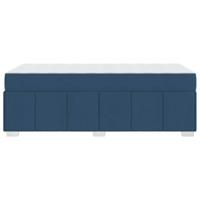 Bedframe met matras Blauw 90 x 190 cm Stof - thumbnail