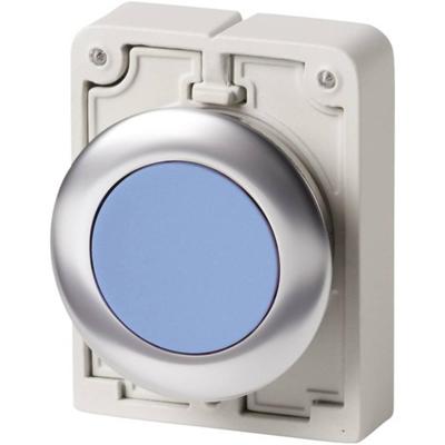 Eaton M30C-FDR-B Drukschakelaar Plat, Rond, Verchroomd Blauw 1 stuk(s)