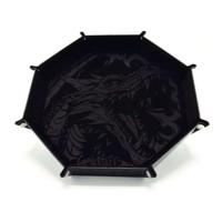 CritStones Folding Dice Tray Dragon Skin XL Edition Black - thumbnail