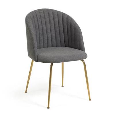 Kave Home Lumina eetkamerstoel Donkergrijs