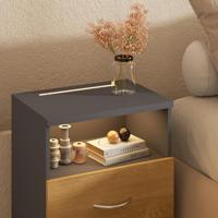 Monzana Bureaustoel - draaistoel - kruk - met - gestoffeerde - zitting - in - zwart - thumbnail