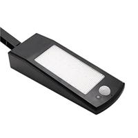 Solar wandlamp paddle met bewegingssensor in zwart - thumbnail